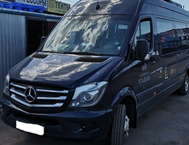 Микроавтобус Mercedes-Benz, проект для автобусов компании Ладожская Усадьба